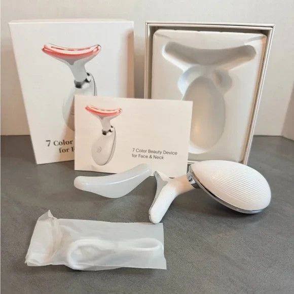 7 Color Beauty Device for Face & Neck – LED Skincare Massage Tool NEW - Picture 9 of 10